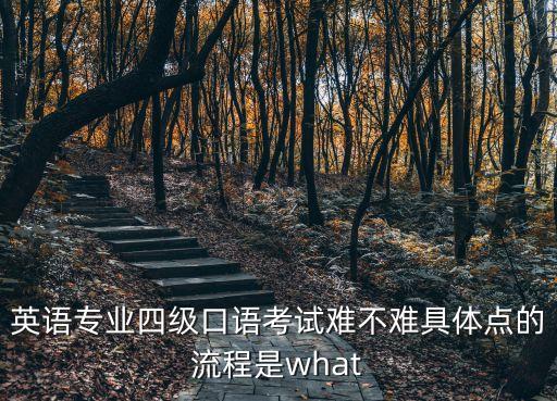英語專業(yè)四級口語考試難不難具體點的流程是what