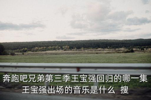 奔跑吧兄弟第三季王寶強回歸的哪一集王寶強出場的音樂是什么  搜