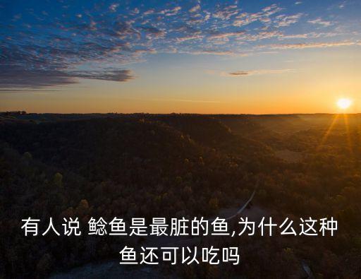 有人說 鯰魚是最臟的魚,為什么這種魚還可以吃嗎