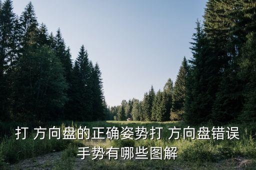 打 方向盤的正確姿勢打 方向盤錯誤手勢有哪些圖解
