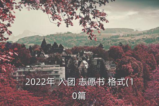 入團志愿書格式,2023年入團志愿書格式