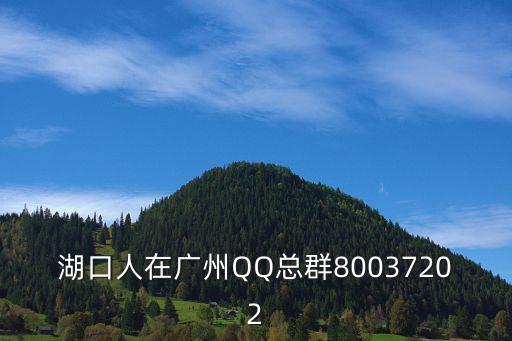 湖口人在廣州QQ總群80037202