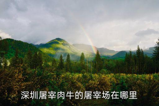 深圳屠宰肉牛的屠宰場在哪里