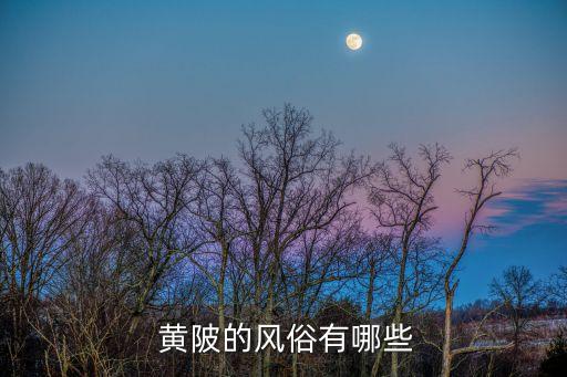  黃陂的風俗有哪些
