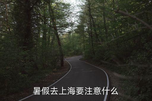 暑假去上海要注意什么