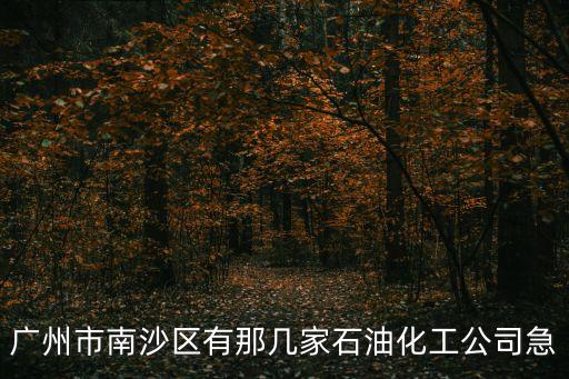 廣州南沙化工企業(yè)，廣東南沙化工園區(qū)有哪些化工企業(yè)