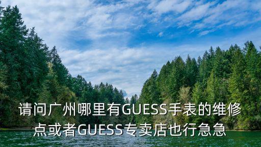 請問廣州哪里有GUESS手表的維修點或者GUESS專賣店也行急急