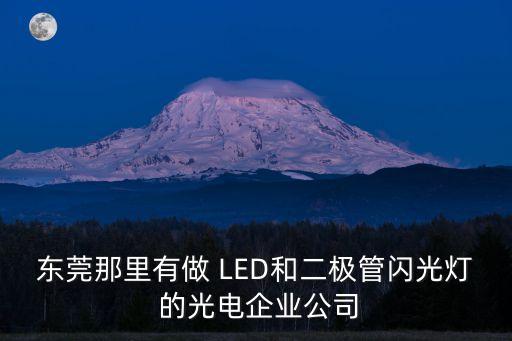 東莞那里有做 LED和二極管閃光燈 的光電企業(yè)公司