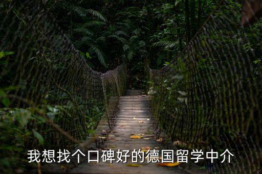 我想找個口碑好的德國留學中介