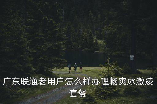 廣東聯(lián)通老用戶(hù)怎么樣辦理暢爽冰激凌套餐