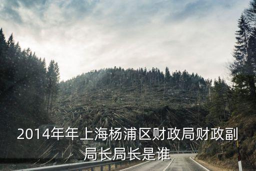 2014年年上海楊浦區(qū)財政局財政副局長局長是誰