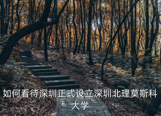 深圳北京理工莫斯科，如何看待深圳正式設立深圳北理莫斯科大學