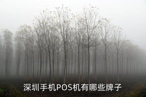 深圳手機POS機有哪些牌子