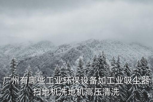 廣州有哪些工業(yè)環(huán)保設(shè)備如工業(yè)吸塵器掃地機洗地機高壓清洗