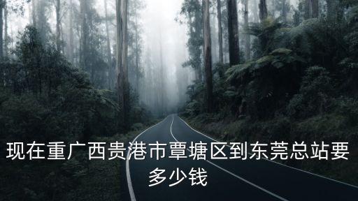 現在重廣西貴港市覃塘區到東莞總站要多少錢