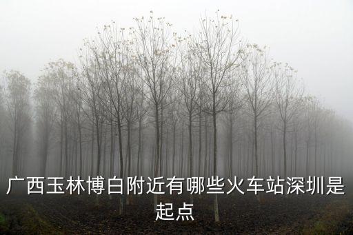 深圳過玉林博白火車站，深圳西到博白火車票價(jià)