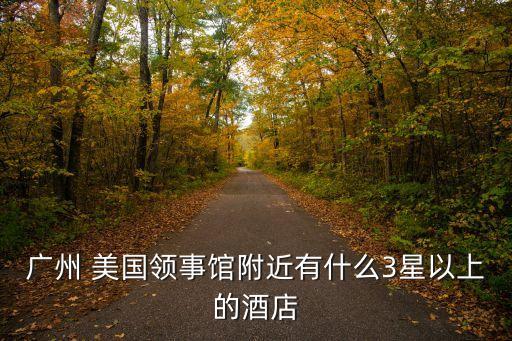 廣州 美國(guó)領(lǐng)事館附近有什么3星以上的酒店