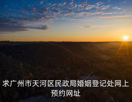 求廣州市天河區民政局婚姻登記處網上預約網址