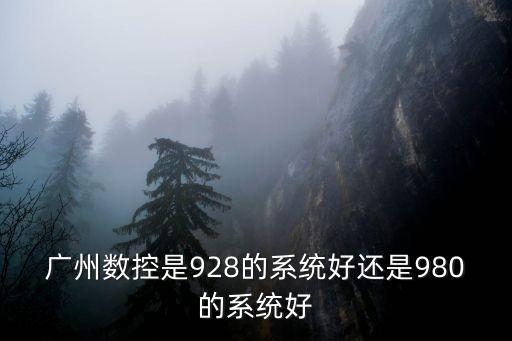 廣州數控是928的系統好還是980的系統好