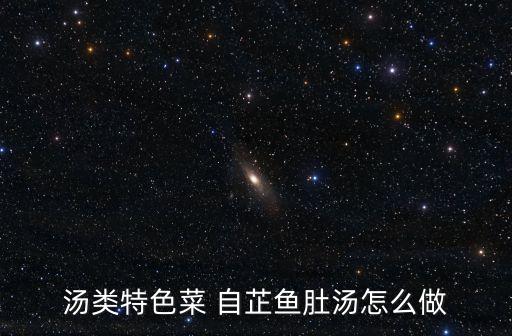 湯類特色菜 自芷魚肚湯怎么做