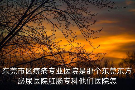 東莞韻旭，東莞東城專業痔瘡醫院那個厲害東莞東方泌尿醫院肛腸專科他們醫院