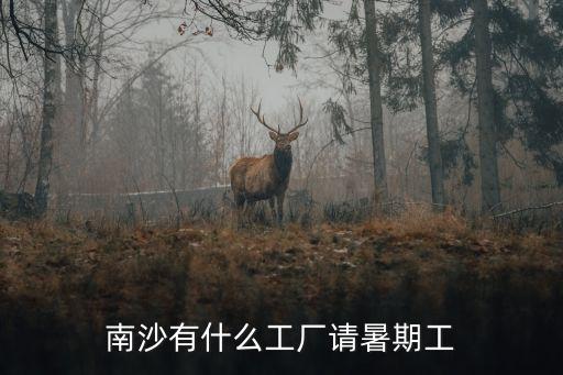 南沙有什么工廠請暑期工
