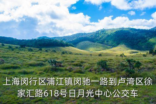 上海閔行區(qū)浦江鎮(zhèn)閔馳一路到盧灣區(qū)徐家匯路618號(hào)日月光中心公交車