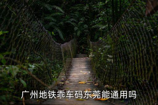 廣州地鐵乖車碼東莞能通用嗎