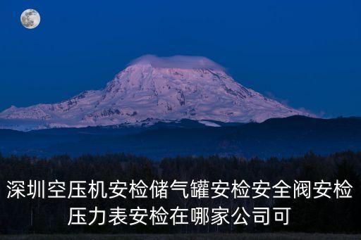 深圳空壓機安檢儲氣罐安檢安全閥安檢壓力表安檢在哪家公司可