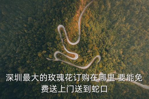 深圳蛇口訂購鮮花，深圳最大的玫瑰花訂購在哪里 要能免費送上門送到蛇口