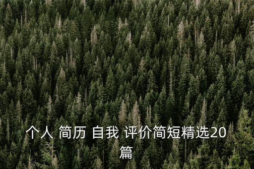 簡歷中的自我評價怎么寫,研究生復試簡歷中的自我評價怎么寫