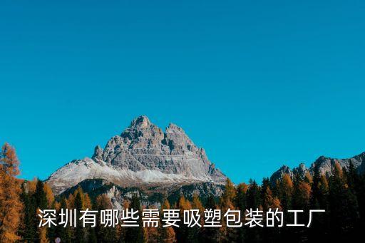 深圳有哪些需要吸塑包裝的工廠