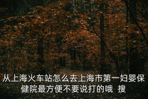 去上海市婦幼保健，上海婦幼保健