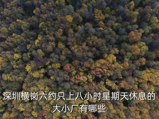 深圳橫崗六約只上八小時星期天休息的大小廠有哪些