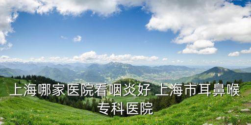 上海哪家醫院看咽炎好 上海市耳鼻喉專科醫院