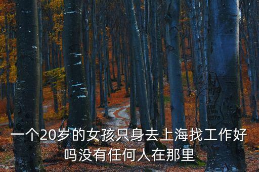 一個20歲的女孩只身去上海找工作好嗎沒有任何人在那里