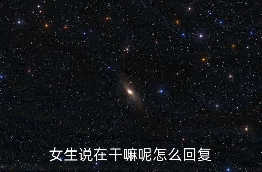 女生說在干嘛呢怎么回復(fù)
