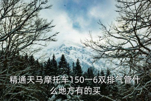 廣州精通天馬摩托車150配件，精通天馬摩托車150一6雙排氣管什么地方有的買
