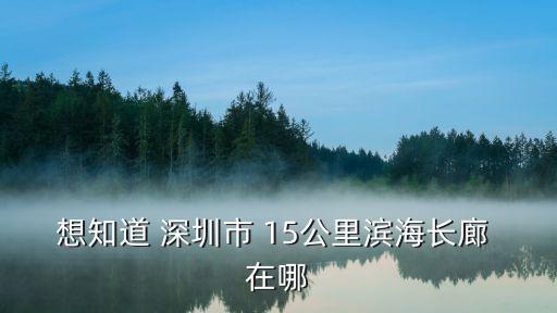 深圳海濱長廊，深圳哪里有長長的走廊兩邊還有上方全是透明玻璃里面全是魚的