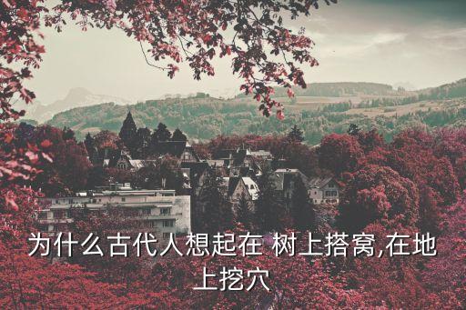 為什么古代人想起在 樹上搭窩,在地上挖穴