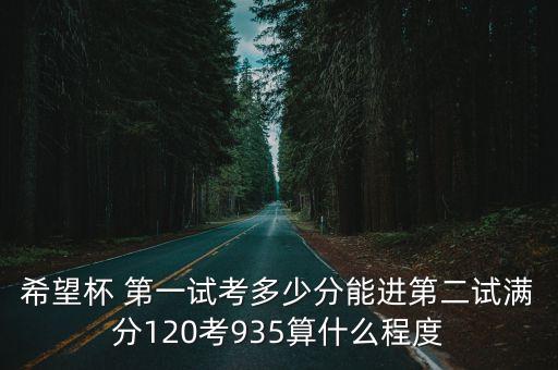 深圳希望杯2試分，希望杯六年級二試大概多少分可以拿一等獎不要告訴我
