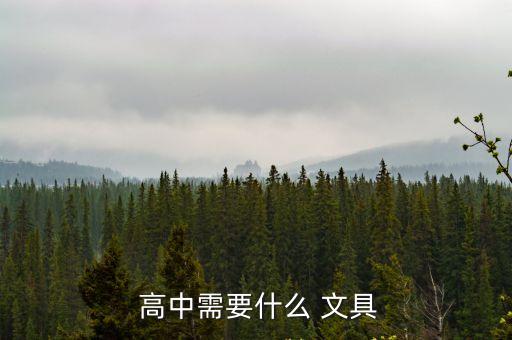 高中必備文具,選擇什么樣的高中畢業班?