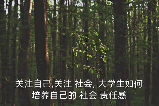 大學(xué)生社會(huì)責(zé)任感,如何提高大學(xué)生社會(huì)責(zé)任意識(shí)?