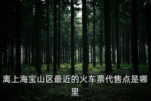 請問在上海市寶山那里有的買動車票，上海寶山大場那里有高鐵票買