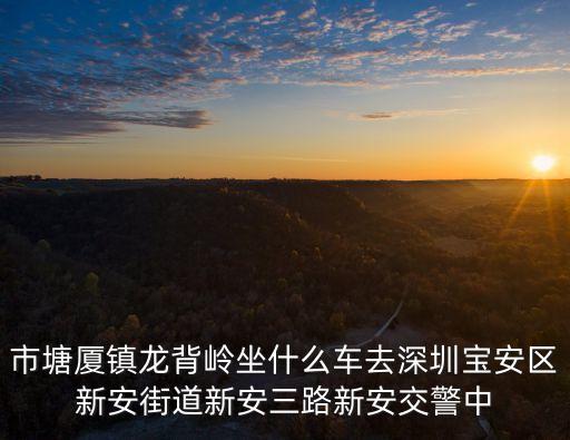 市塘廈鎮龍背嶺坐什么車去深圳寶安區新安街道新安三路新安交警中