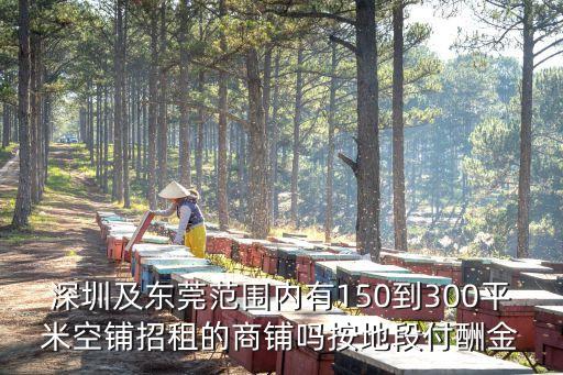 深圳及東莞范圍內有150到300平米空鋪招租的商鋪嗎按地段付酬金