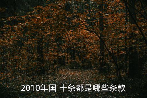 國十條