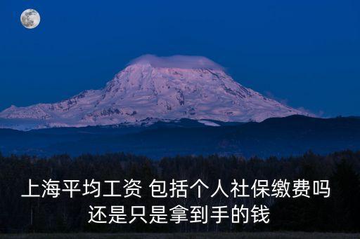 上海平均工資 包括個人社保繳費嗎 還是只是拿到手的錢