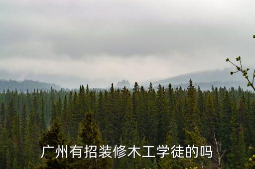 廣州有招裝修木工學徒的嗎