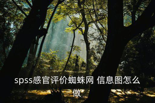 spss感官評價蜘蛛網 信息圖怎么做